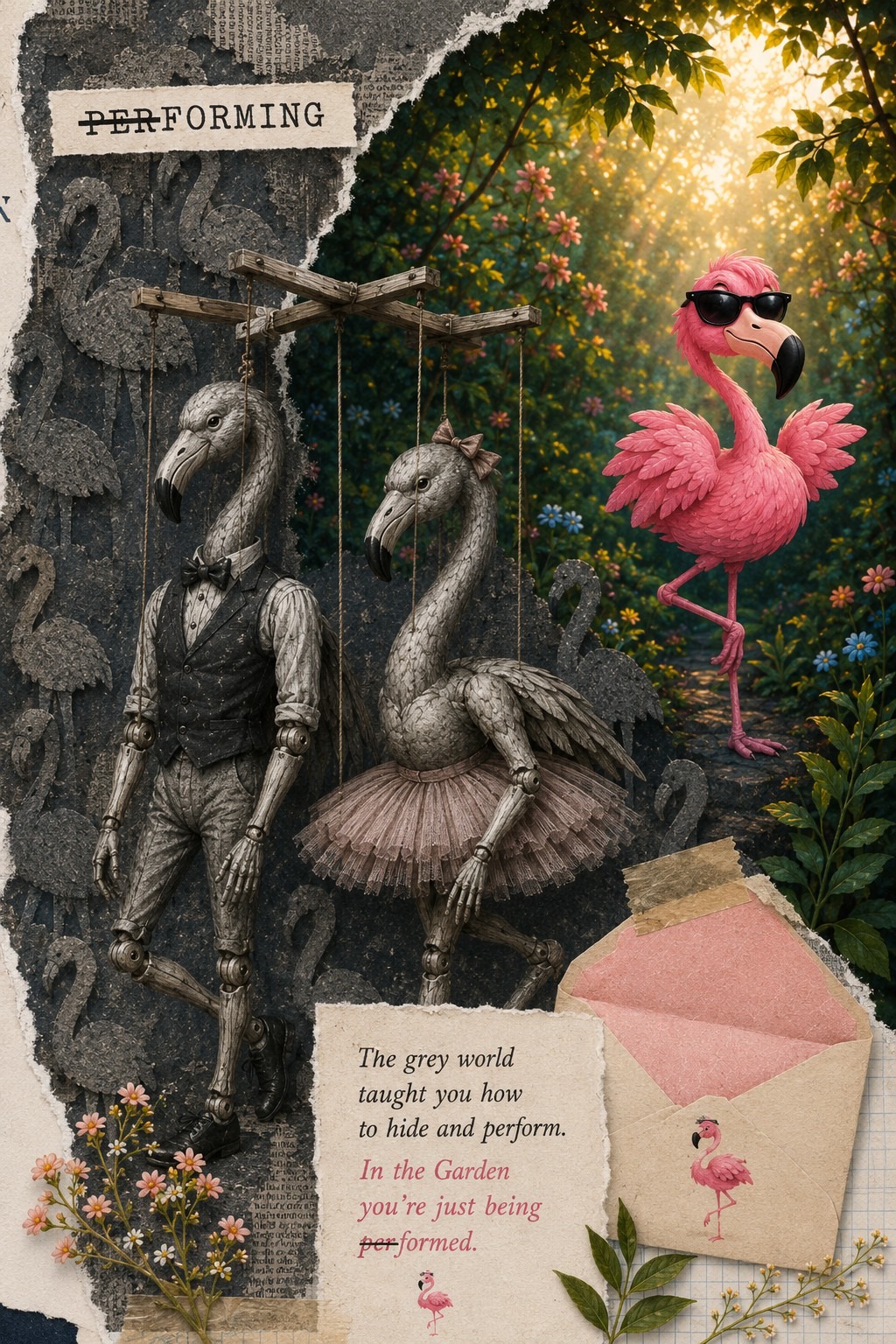 Letters from the Garden of Eden collage