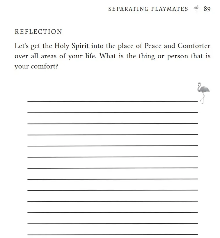 Sample end of chapter reflection exercise